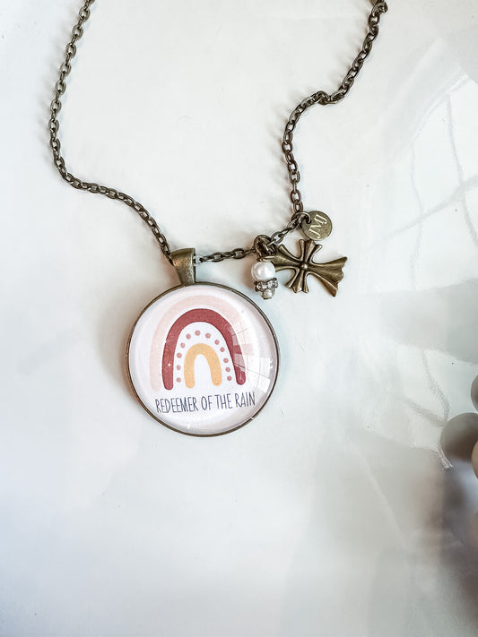 Redeemer of the Rain Bronze Christian Necklace