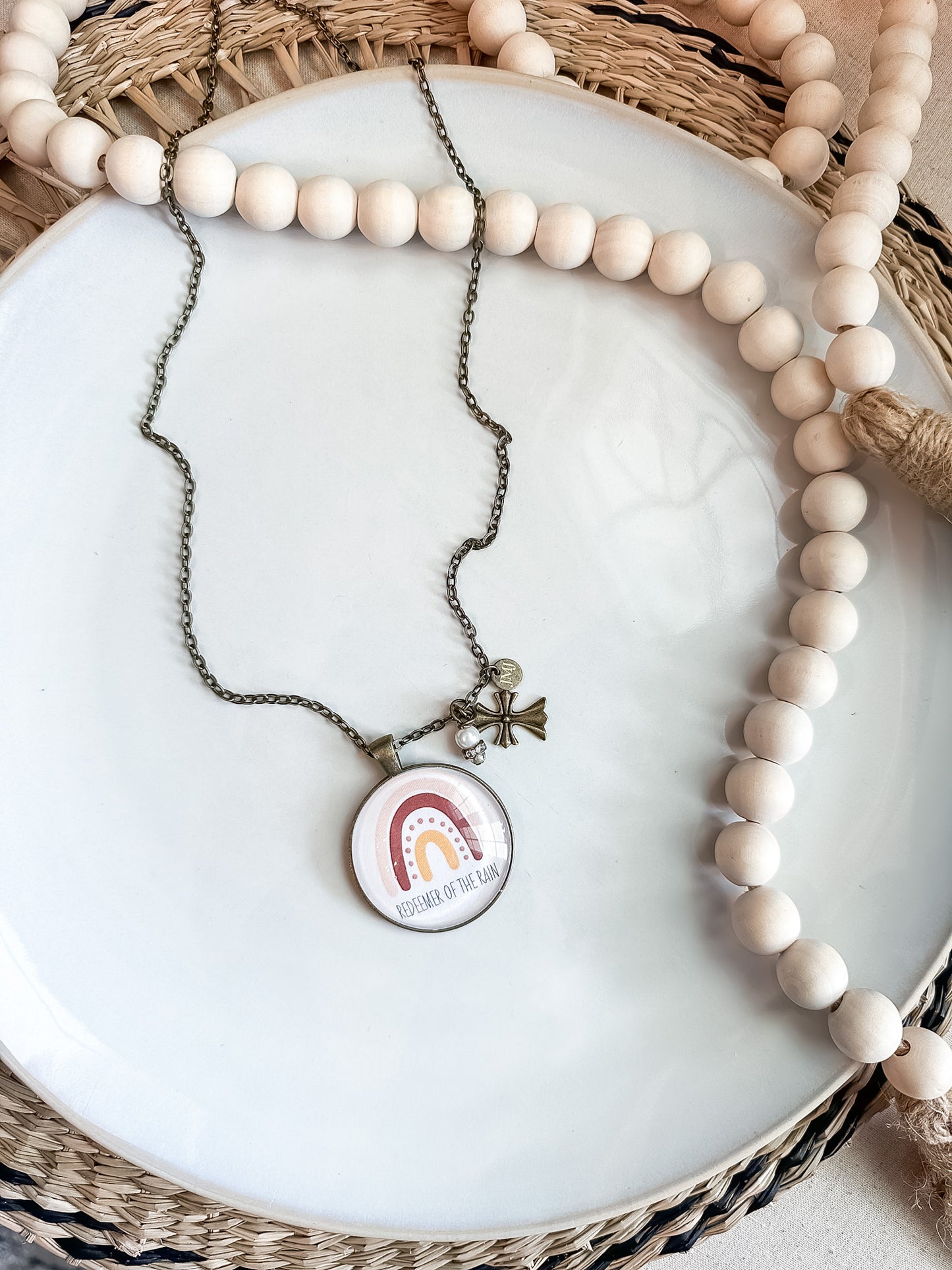 Redeemer of the Rain Bronze Christian Necklace