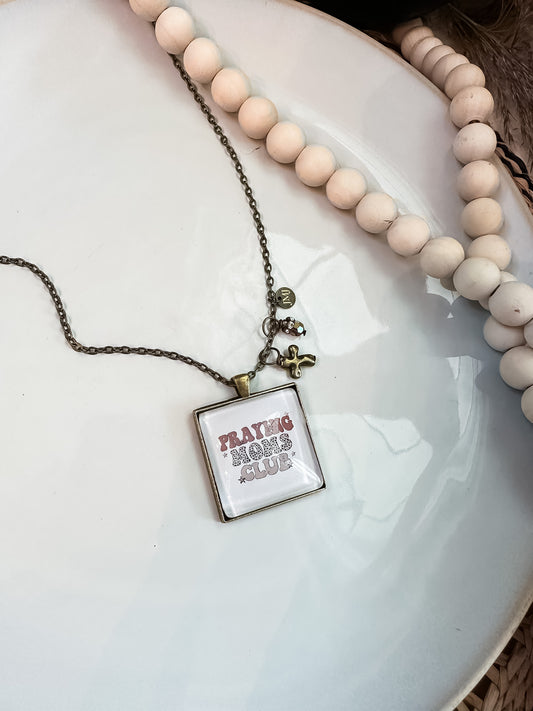 Praying Moms Club Christian Necklace