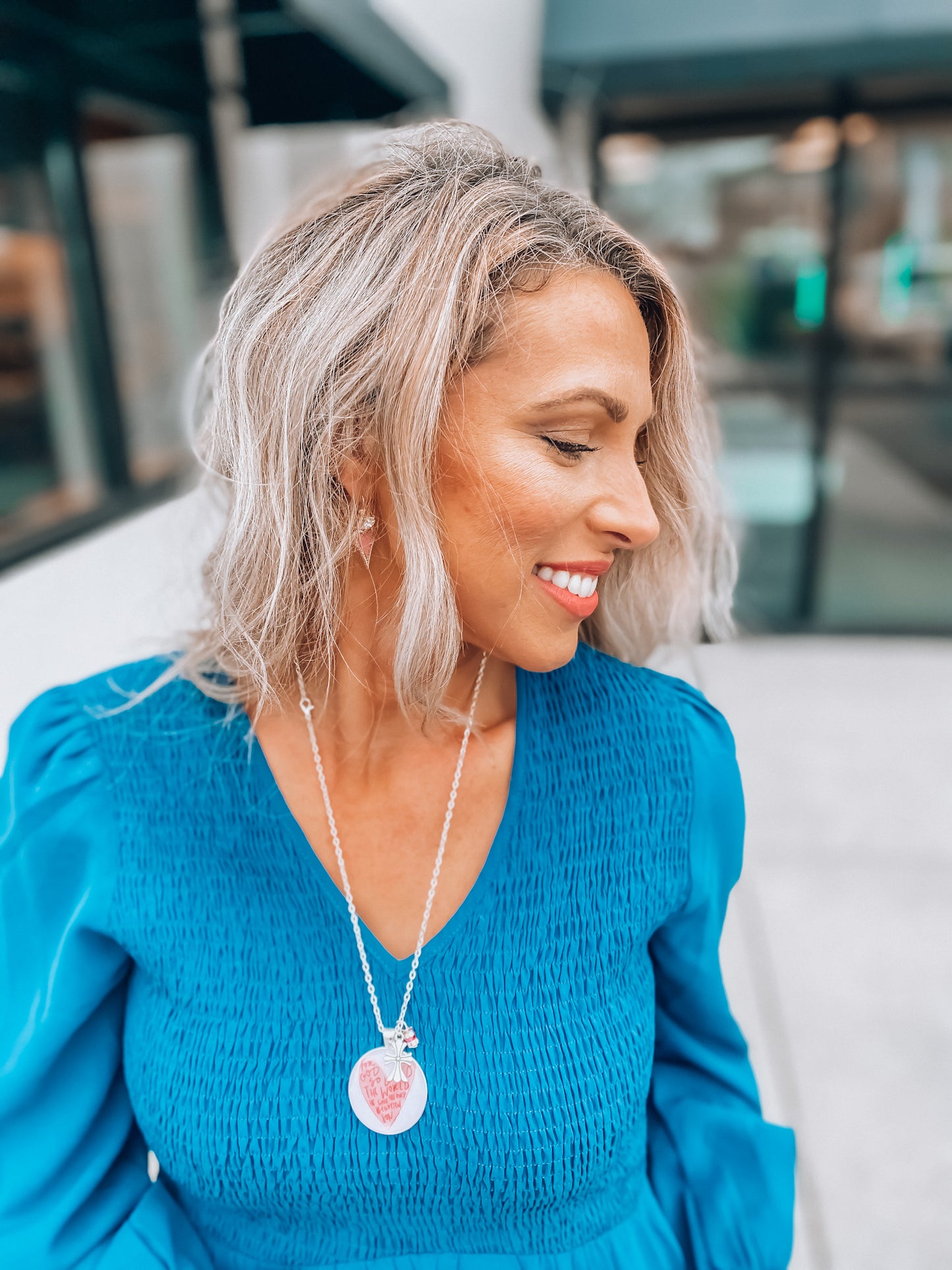 John 3:16 Scripture Necklace (Square)