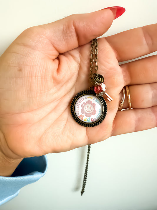 Fearfully & Wonderfully Made Bronze Christian Charm Necklace