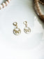 Charmed Gold Butterfly Dream Catcher Earrings