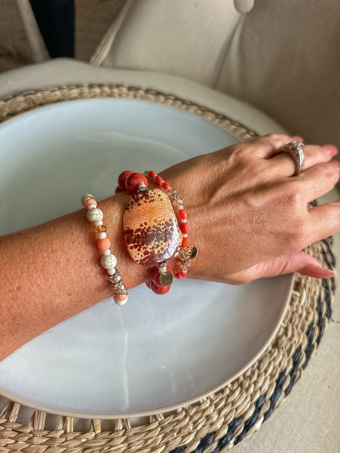 In His Time Bracelet | Gemstone Stacked Bracelets | Christian Jewelry