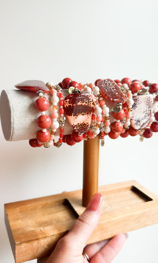 In His Time Bracelet | Gemstone Stacked Bracelets | Christian Jewelry