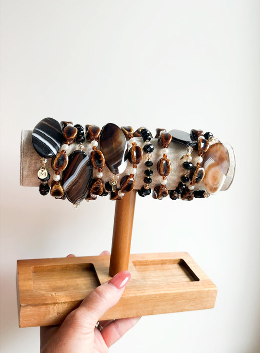 Glory Revealed Bracelet | Stretchy Gemstone Stacking Bracelets | Christian Jewelry