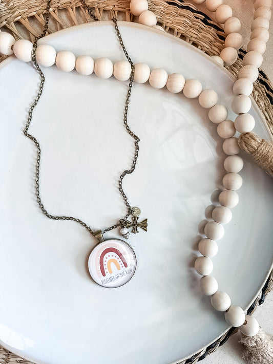 Redeemer of the Rain Bronze Christian Necklace