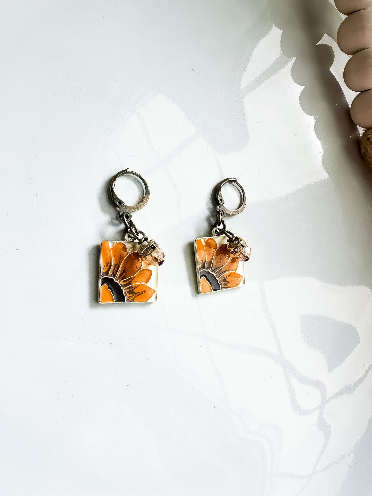 Crystal Sunflower Earrings